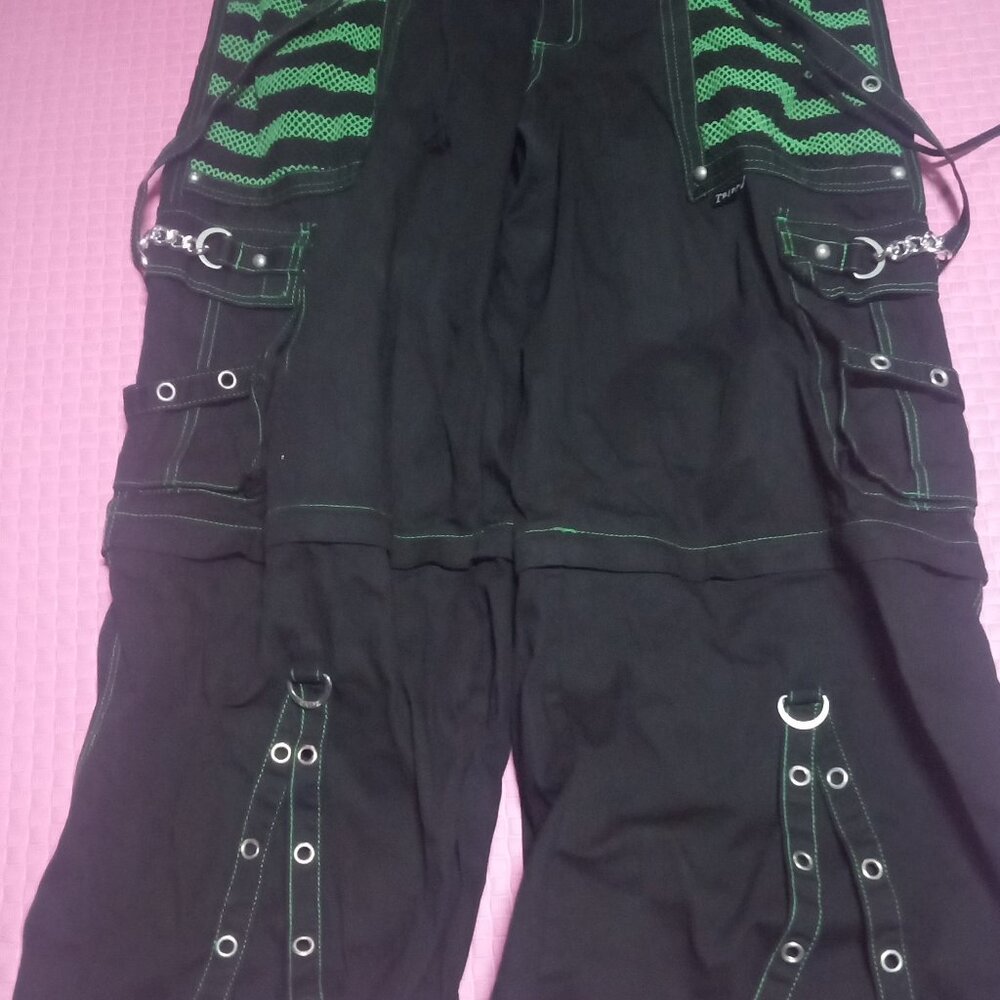Green and Black Tripp Pants